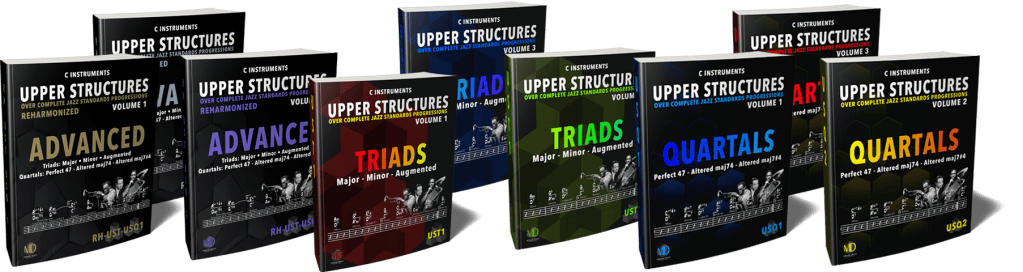 Upper Structures over complete Jazz Standards Progressions