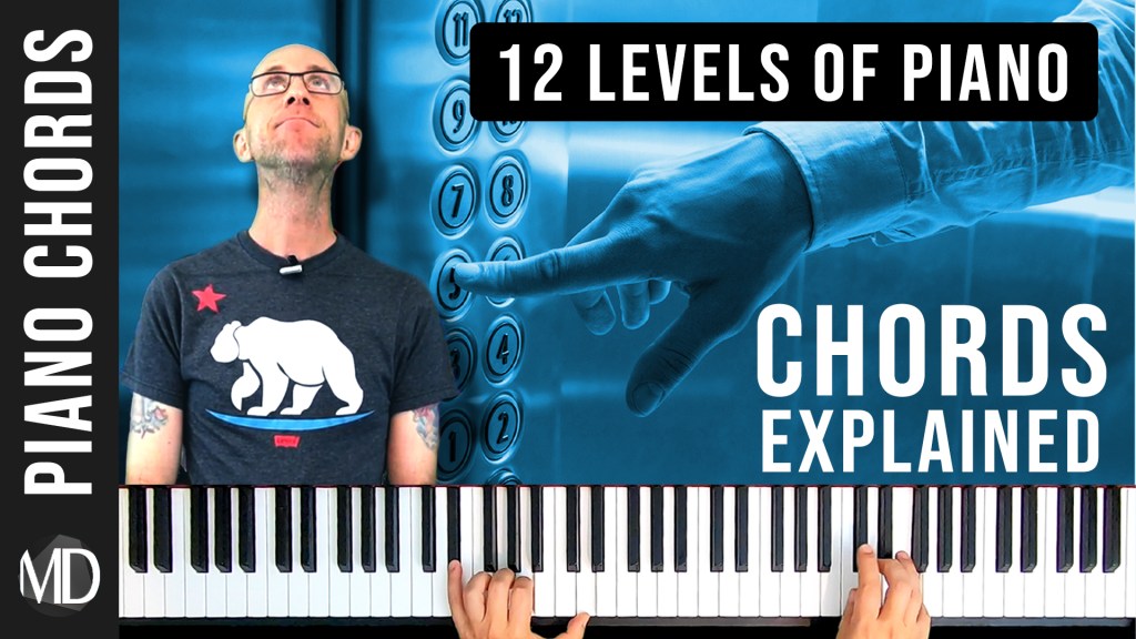 How to Play Piano Chords in 12 Levels (using different techniques from Beginner to Insane)